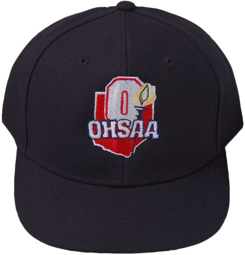 Ohio OHSAA Fitted Navy Wool 4-stitch Umpire Cap