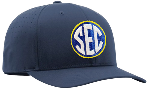 Southeastern Conference SEC Softball Navy Ignite Performance LT Flex-Fit Umpire Cap