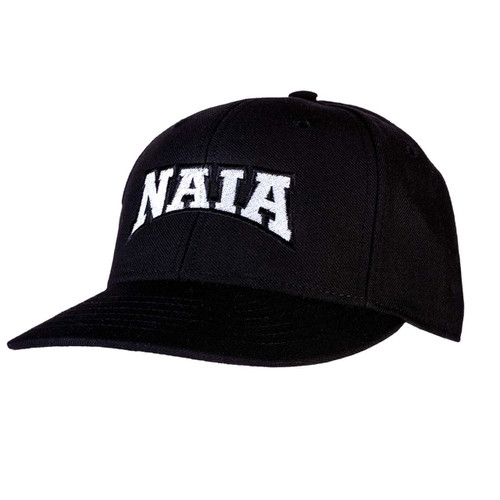 NAIA Black Pulse Flex-Fit 4-stitch Baseball Umpire Cap