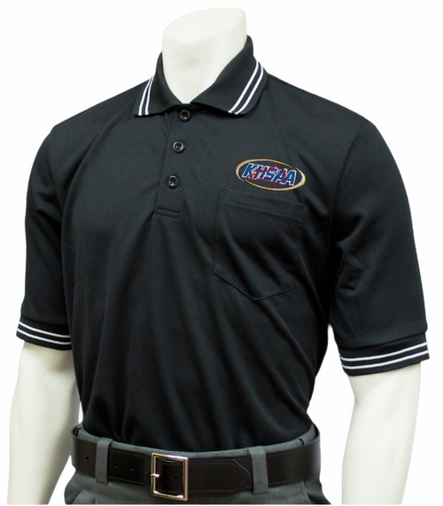 Kentucky KHSAA Embroidered Short Sleeve Black Body Flex® Style Umpire Shirt