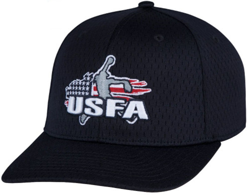 USFA Flex-Fit Navy Pulse Performance 6-stitch Cap 