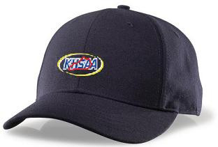 Kentucky KHSAA Black Fitted 4-stitch ProMesh Umpire Plate Cap