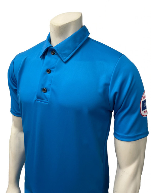 Kansas KSHSAA Men's Bright Blue Volleyball Referee Shirt