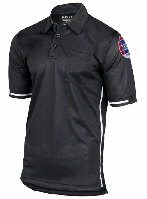 Missouri MSHSAA Dye Sublimated Black Pro Style Umpire Shirt