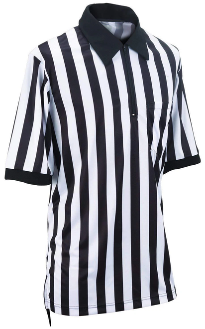 Smitty Official's Apparel Body Flex® 1" Stripe Short Sleeve Lacrosse Referee Shirt No Flag
