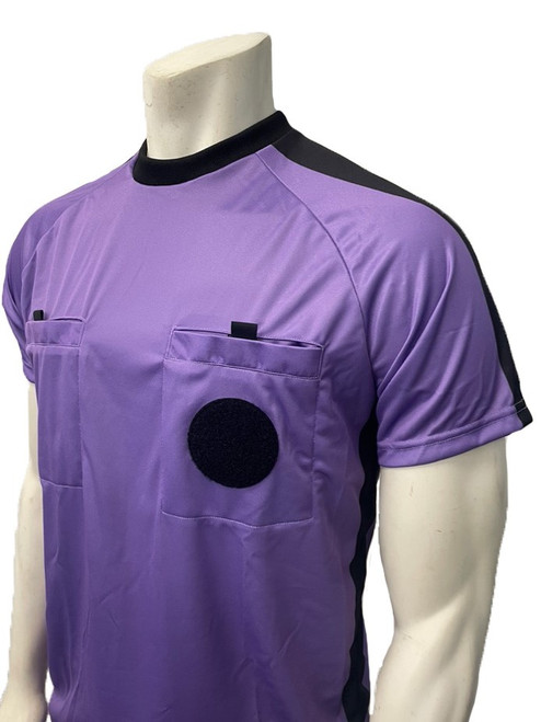 NCAA Men's Purple Short Sleeve Soccer Referee Shirt