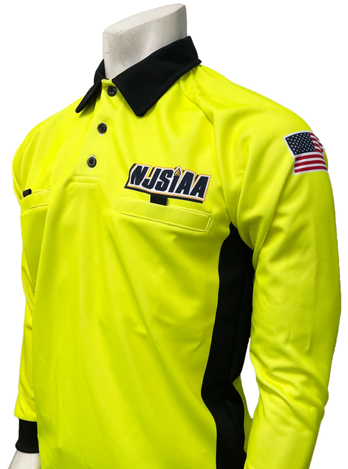 New Jersey NJSIAA Long Sleeve Men's Soccer Referee Shirt