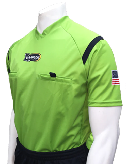 Louisiana LHSOA Green Short Sleeve Soccer Referee Shirt