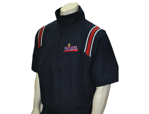 Virginia VHSL Navy Umpire Pullover with Red and White Trim