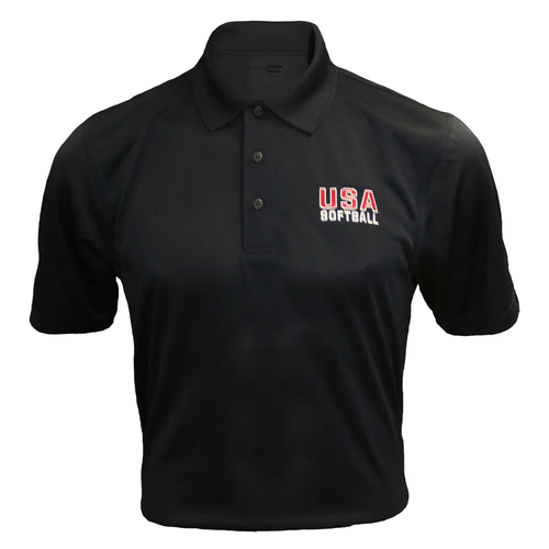 USA Softball Charcoal Grey Casual Wear Polo Shirt