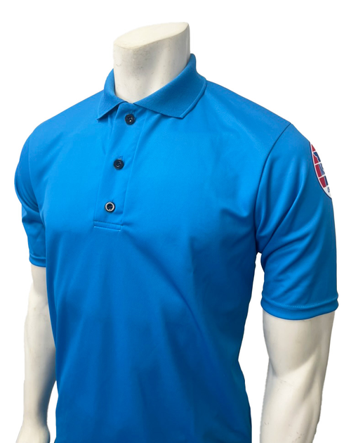 Missouri MSHSAA Men's Bright Blue Volleyball Referee Shirt Extra Tall