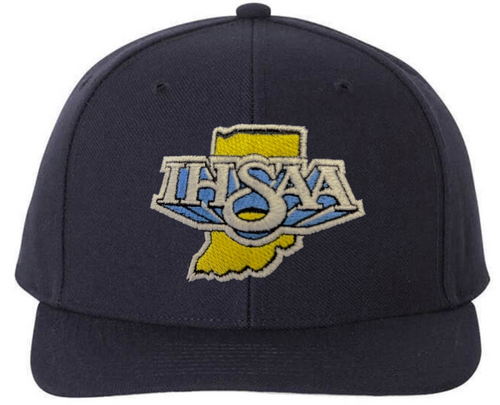 Indiana IHSAA Navy Wool 6-stitch Umpire Cap