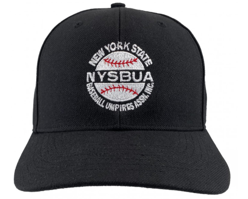 New York State Baseball Umpires Association Black Fitted Umpire Cap