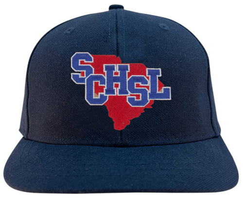 South Carolina High School League SCHSL Navy Fitted Softball Umpire Cap