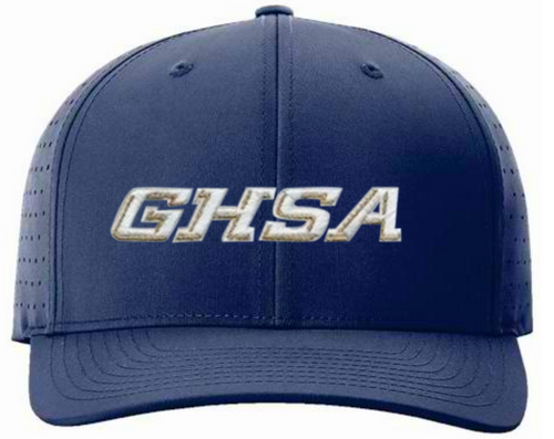 Georgia GHSA Navy Ignite Performance LT Flex-Fit 4-stitch Umpire Cap