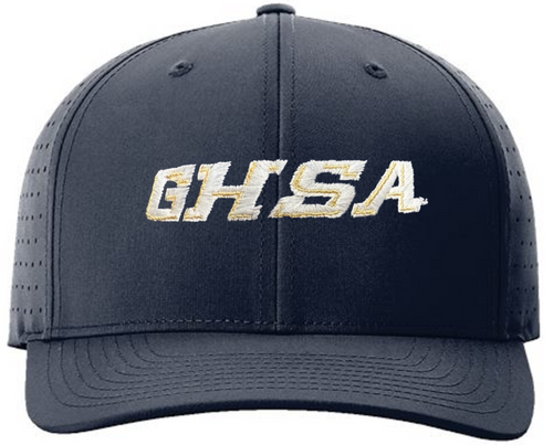 Georgia GHSA Navy Ignite Performance LT Flex-Fit 6-stitch Umpire Cap
