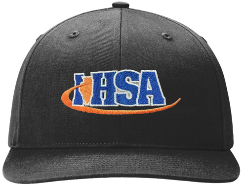 Illinois IHSA Black Fitted Wool Umpire Cap