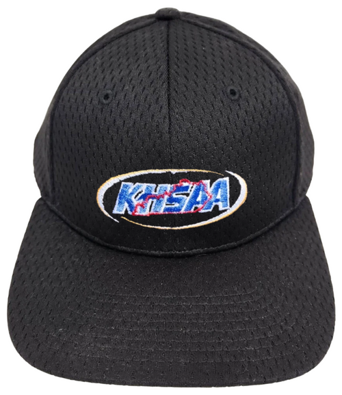 Kentucky KHSAA Black Fitted 8-stitch ProMesh Umpire Base Cap