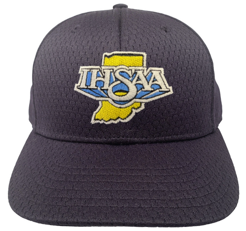 Indiana IHSAA Navy Fitted Promesh 4-stitch Umpire Plate Cap