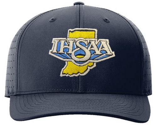Indiana IHSAA Navy Ignite Performance LT 8-stitch Flex-Fit Umpire Cap