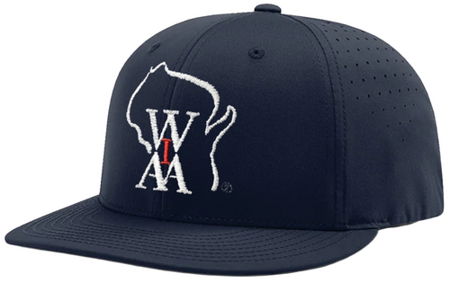 Wisconsin WIAA Navy Ignite Performance LT Flex-Fit 6-stitch Combo Umpire Cap