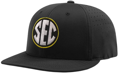 Southeastern Conference SEC Black Ignite LT Laser Performance Baseball Umpire Cap