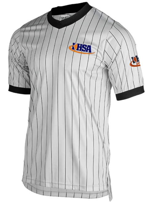 Illinois IHSA Embroidered Men's Elite Grey Pinstripe Wrestling Referee
