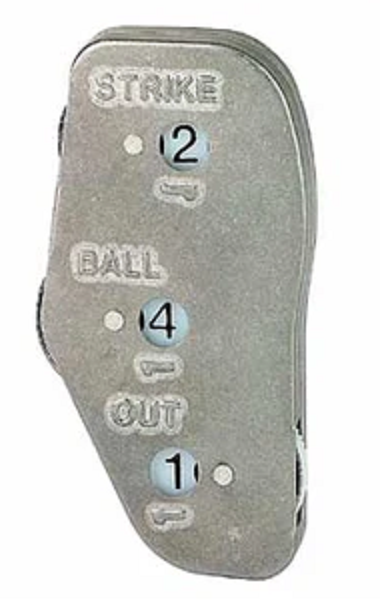 Markwort Raised Letter 3-Dial Stainless Steel Umpire Indicator