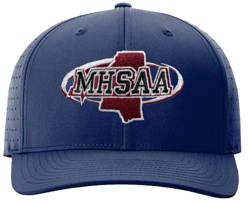 Mississippi MHSAA Navy Ignite LT Laser Performance Umpire Cap