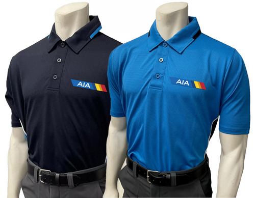 Arizona AIA  Bright Blue/Midnight Navy Men’s Softball Short Sleeve Umpire Shirt Bundle