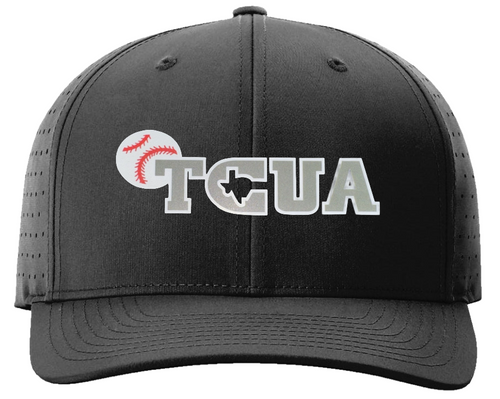TCUA - Texas Collegiate Umpire Association Black Ignite LT Baseball Umpire Cap