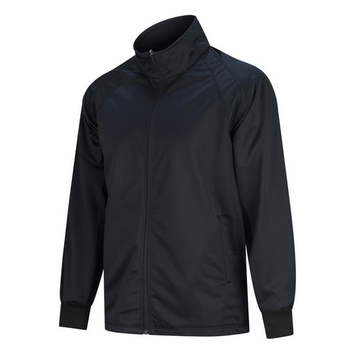 Smitty Official's Apparel Black Referee Pregame Jacket with Cadet Collar 