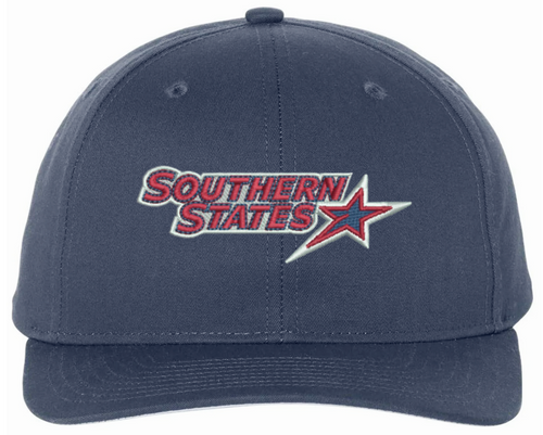 Southern States Athletic Conference Navy Wool Surge Fitted Softball Umpire Cap