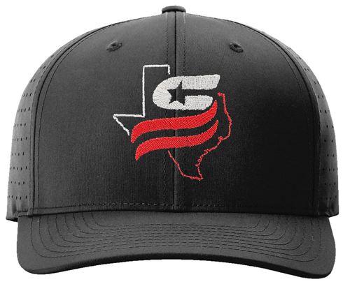 Texas DFW USSSA Black Ignite LT Laser Performance Umpire Cap