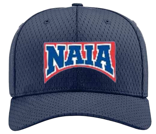 NAIA Navy Fitted Promesh 8-stitch Umpire Base Cap