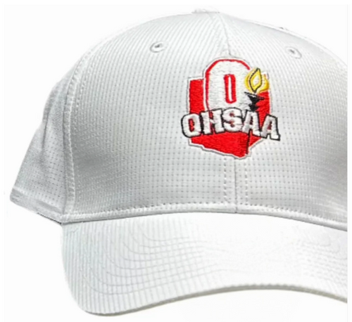 Ohio OHSAA White Performance Mesh Flex Fit Football Referee Cap