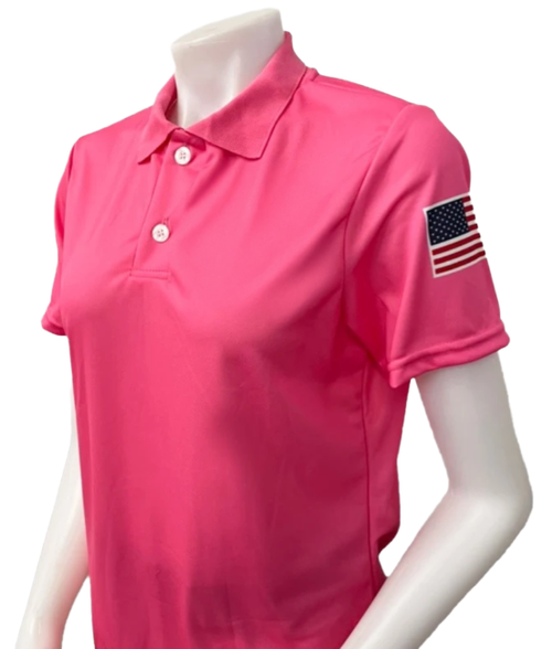 Smitty Pink Short Sleeve Women's Volleyball Referee Shirt