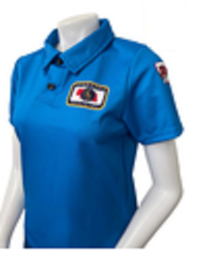 Nebraska NSAA Women's Bright Blue Volleyball Referee Shirt