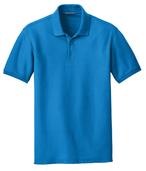 Port Authority Men's Bright Blue Core Classic Pique Volleyball Referee Shirt