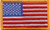 U.S. Flag Left Sleeve Dark Gold Border