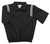 KHSAA Black Half Sleeve Umpire Pullover with Black and White Trim