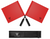 Great Call Athletics Volleyball Pro Red Flag Set w/ Case