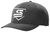 USSSA Black Ignite LT Laser Performance Umpire Cap White Logo