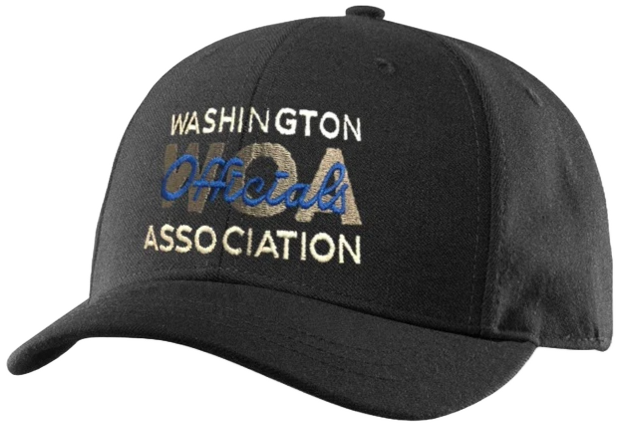 Washington Officials Association Black Umpire Caps