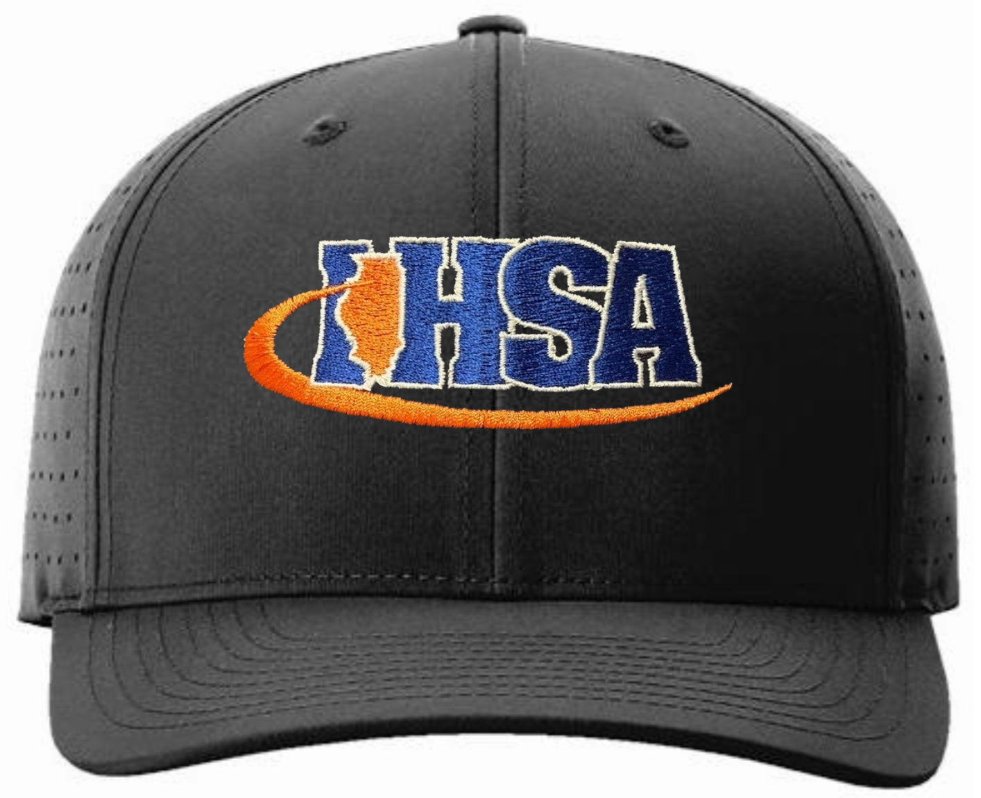 Illinois IHSA Black Baseball Umpire Caps