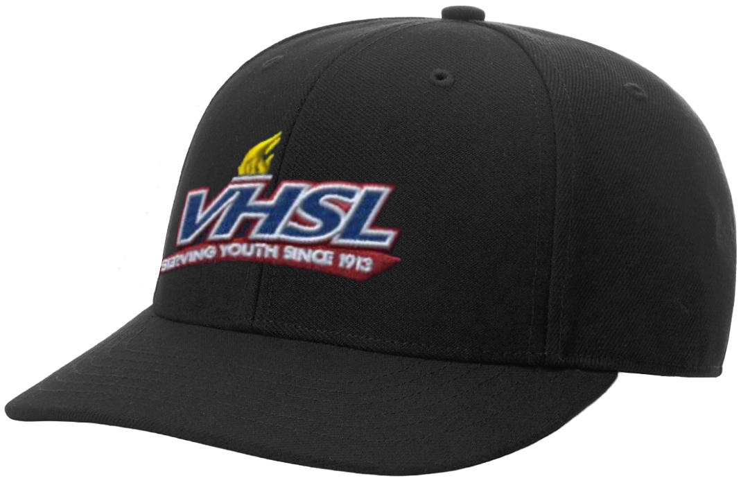 Virginia VHSL Black Umpire Caps