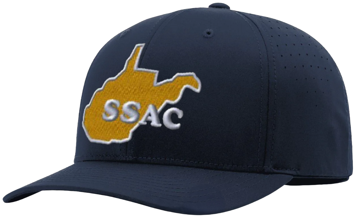 West Virginia SSAC Navy 8-stitch Umpire Caps