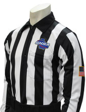 Georgia GHSA Dye Sublimated Long Sleeve Football & Lacrosse Referee Shirt ST-USA121GA
