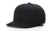 Richardson Black Fitted Promesh 4-stitch Umpire Plate Cap