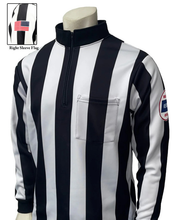 Kansas KSHSAA 2 1/4" Stripe Rainy Weather Long Sleeve Football Referee Shirt ST-USA729KS-WF